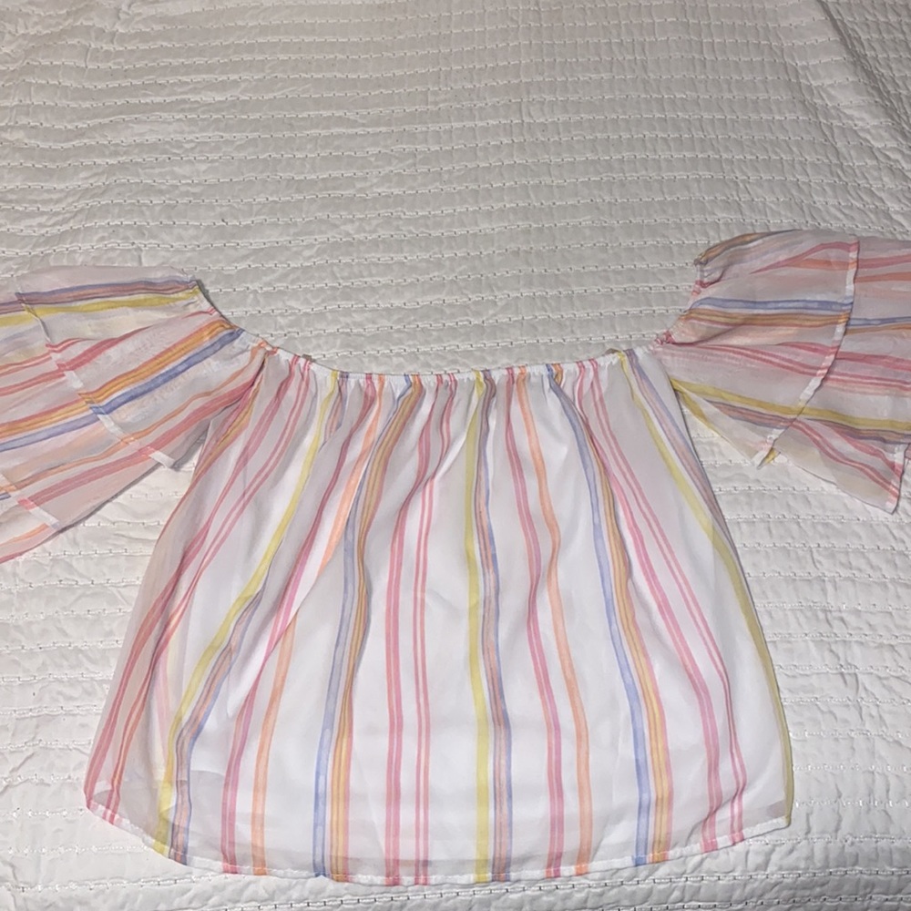 PASTEL RUFFLE TOP - Picture 3 of 8
